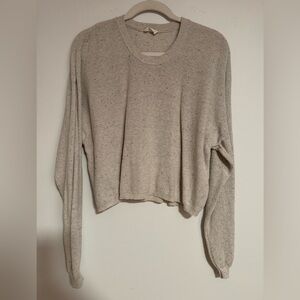 American Vintage Cream Speckled Knit Crewneck
